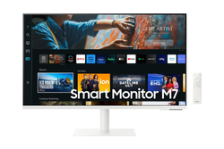 Monitor Led 27" Samsung Smart M7 3840x2160/4ms/5.3kg/Bianco [LS27CM703UUXDU]