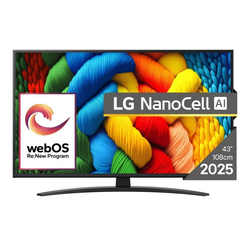 LG 43" Fladskærms TV LED 4K 43NANO81A3A