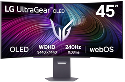 45" LG UltraGear 45GX90SA-B - OLED monitor - curved - 45" - HDR