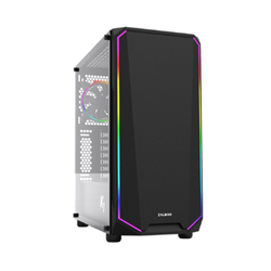 Zalman K1 Rev.A RGB Tempered Glass Mid Tower Case - Black
