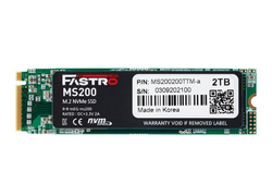 2TB MEGA SSD FASTRO MS200 M.2 NVMe Gen3 x4 3400/3000
