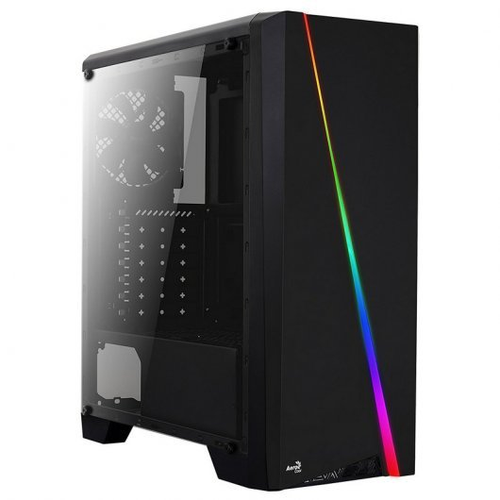 Aerocool boitier pc qs-182 - mini tour - noir - format micro atx